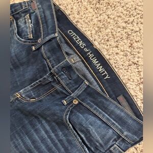 Citizens of Humanity Dita Low Rise Dark Blue Denim Jeans